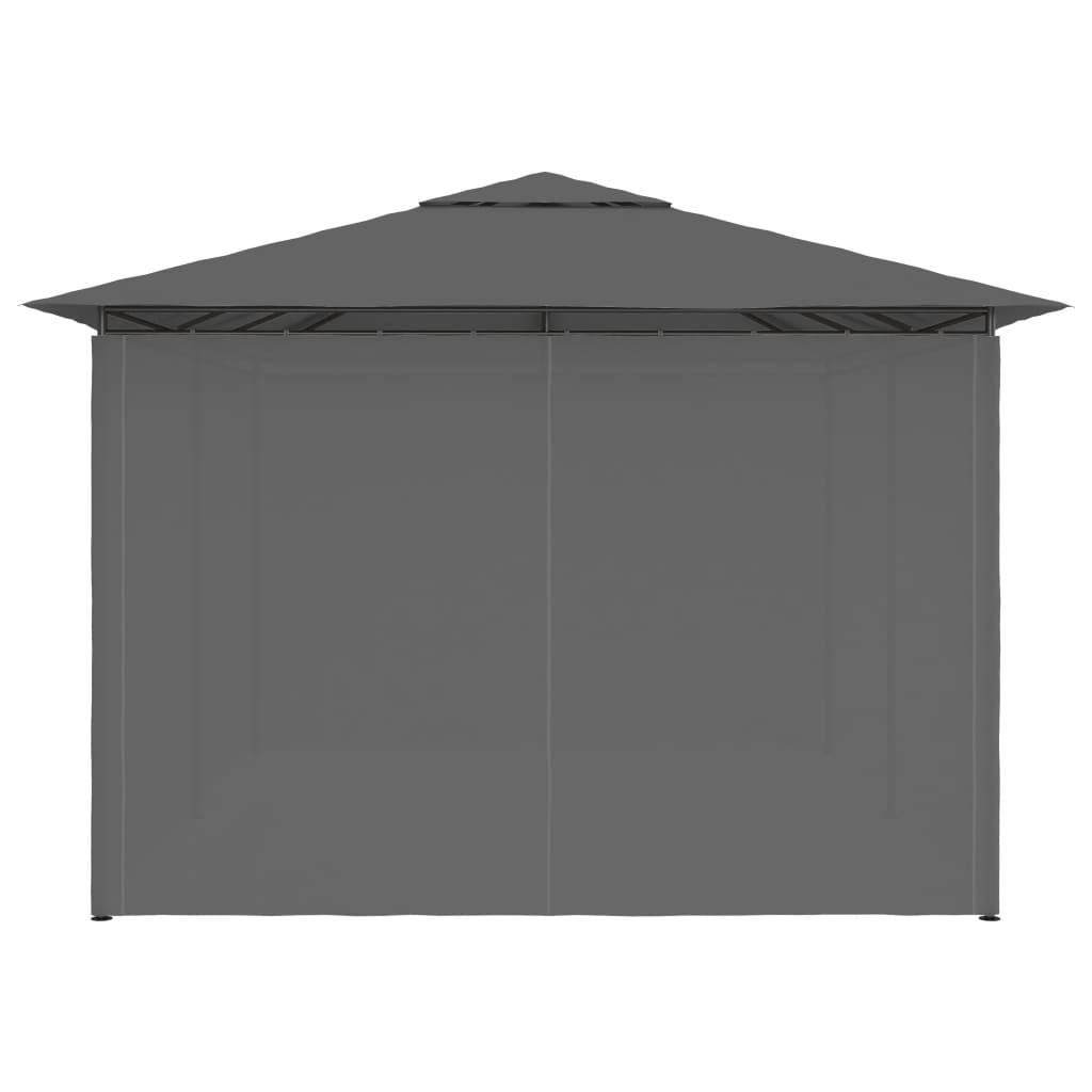 Gazebo da Giardino con Tende 4x3 m Antracite | homemem39