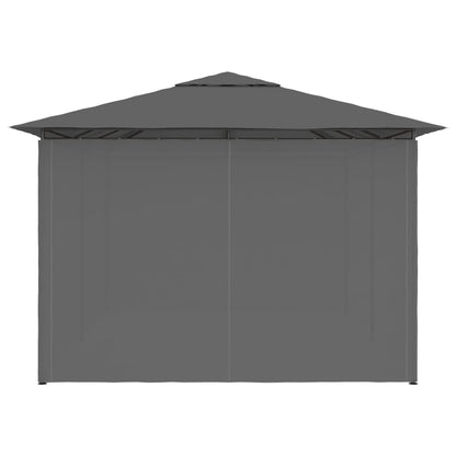 Gazebo da Giardino con Tende 4x3 m Antracite | homemem39