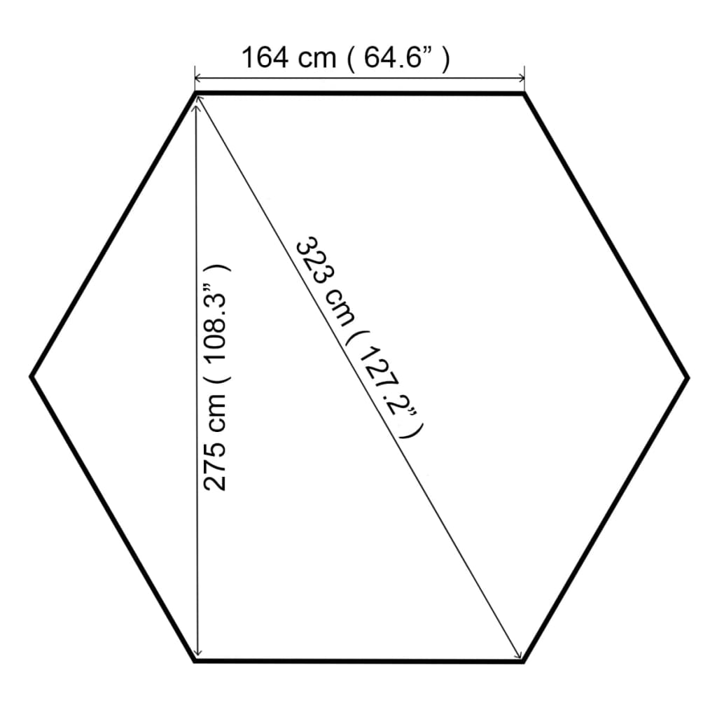 Gazebo da Giardino 323x275x265 cm Antracite | homemem39