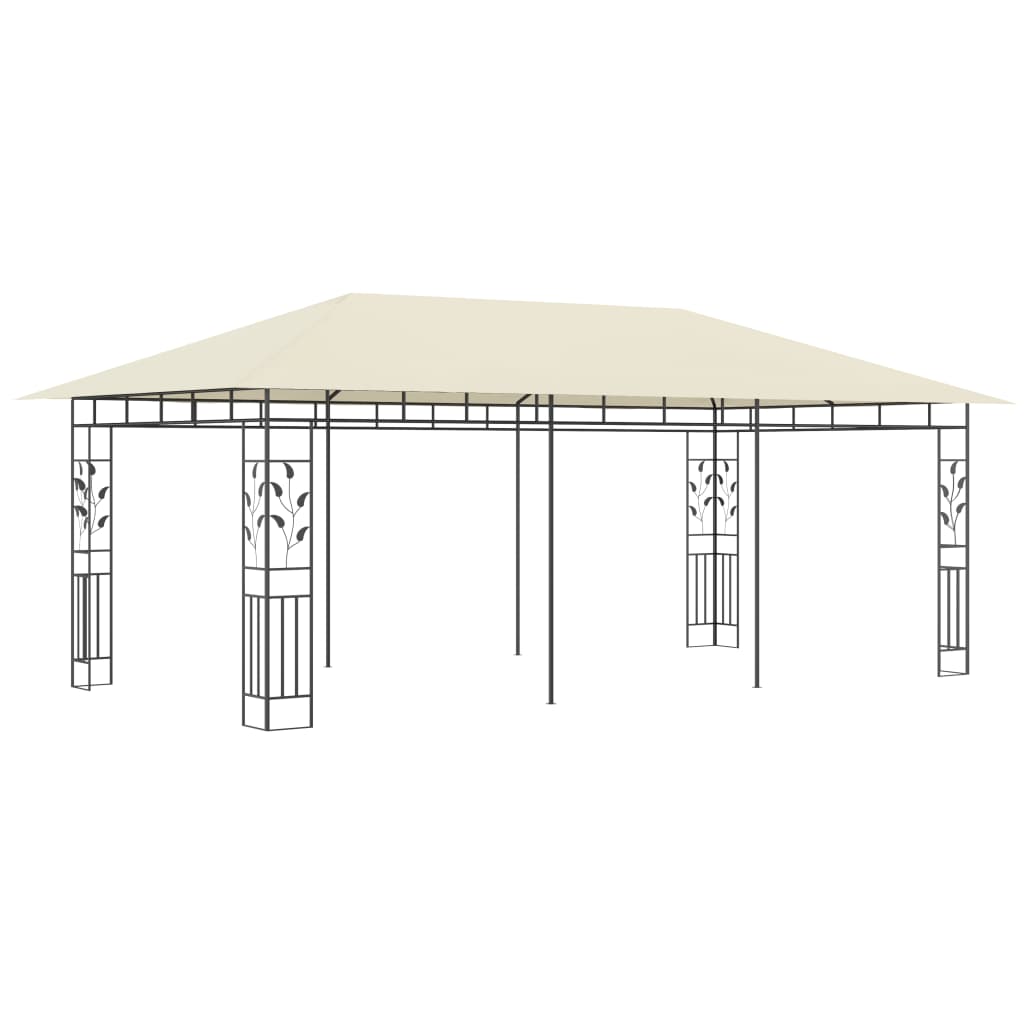Gazebo con Zanzariera 6x3x2,73 m Crema | homemem39