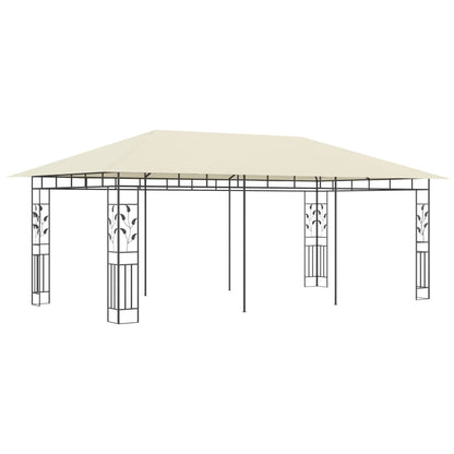 Gazebo con Zanzariera 6x3x2,73 m Crema | homemem39