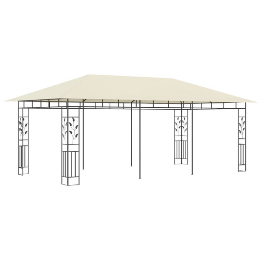 Gazebo con Zanzariera 6x3x2,73 m Crema | homemem39