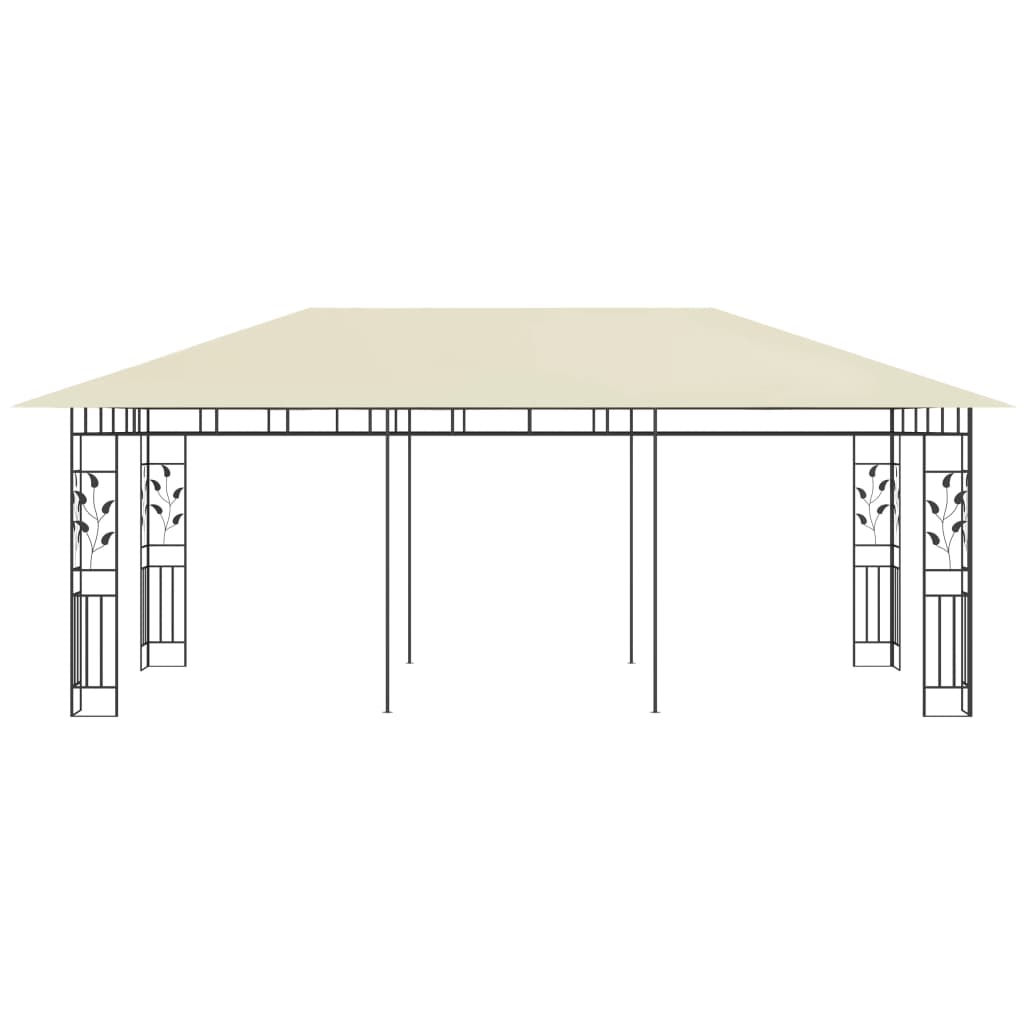 Gazebo con Zanzariera 6x3x2,73 m Crema | homemem39