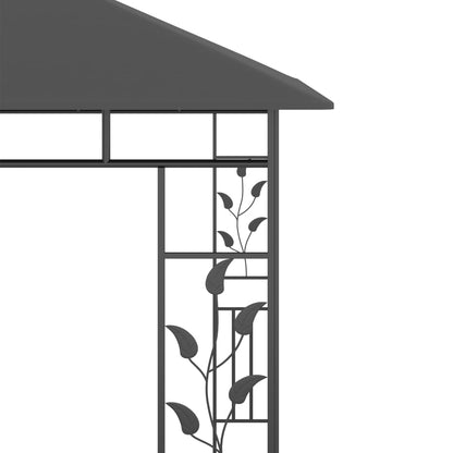 Gazebo con Zanzariera 3x3x2,73 m Antracite 180 g/m² | homemem39