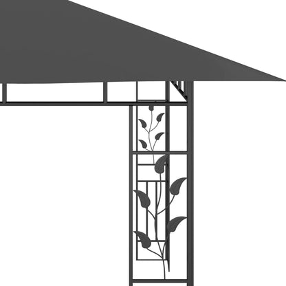 Gazebo con Zanzariera 4x3x2,73 m Antracite 180 g/m² | homemem39