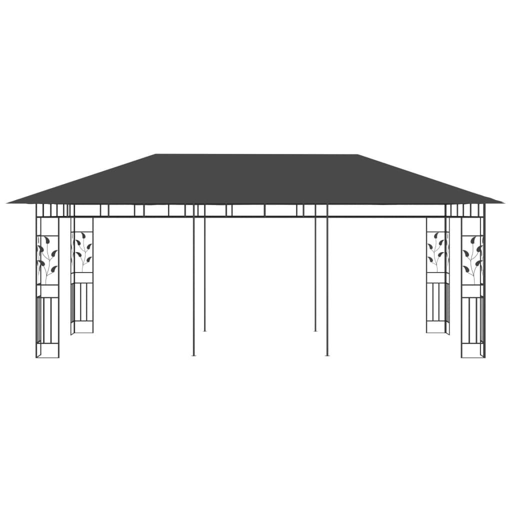 Gazebo con Zanzariera 6x3x2,73 m Antracite | homemem39