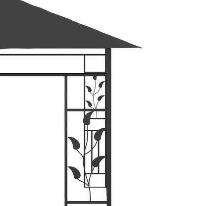 Gazebo con Zanzariera 6x3x2,73 m Antracite | homemem39
