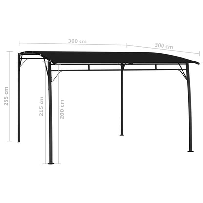 Tenda Parasole da Giardino 3x3x2,55 m Antracite | homemem39
