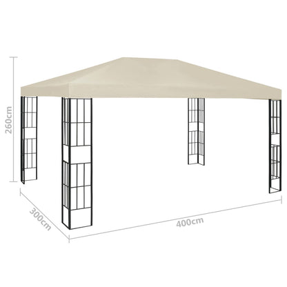 Gazebo 3x4 m Crema | homemem39