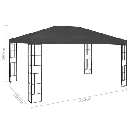 Gazebo 3x4 m Antracite | homemem39