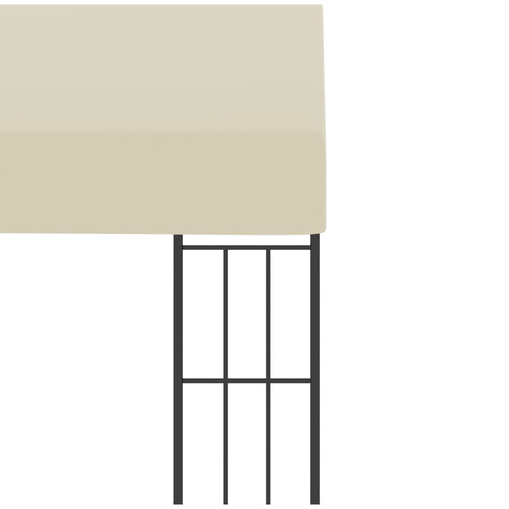 Gazebo a Parete 3x3 m Crema in Tessuto | homemem39
