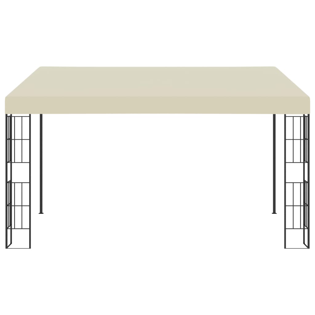 Gazebo a Parete 3x4 m Crema in Tessuto | homemem39