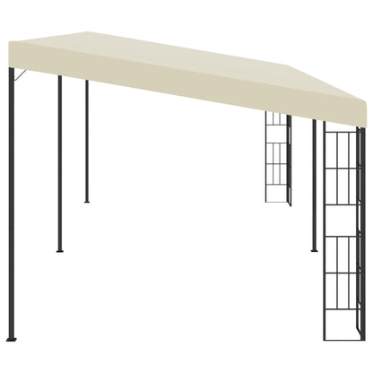 Gazebo a Parete 3x6 m Crema in Tessuto | homemem39