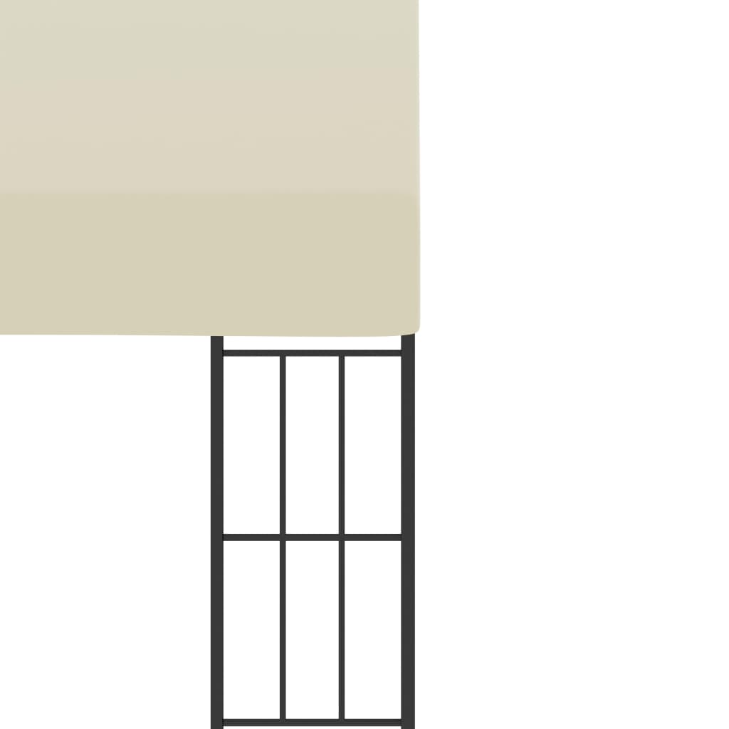 Gazebo a Parete 3x6 m Crema in Tessuto | homemem39