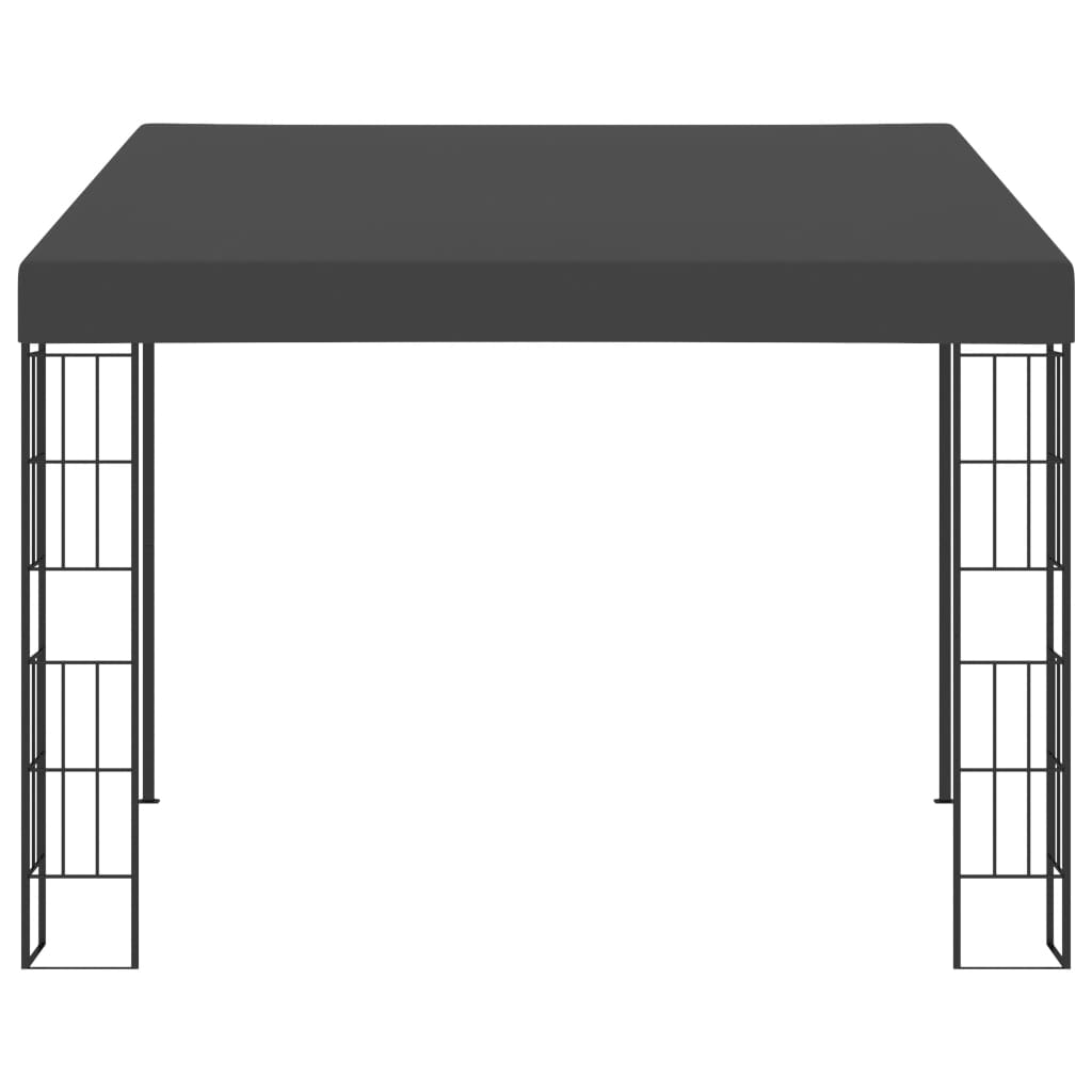 Gazebo a Parete 3x3 m Antracite in Tessuto | homemem39