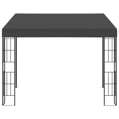 Gazebo a Parete 3x3 m Antracite in Tessuto | homemem39