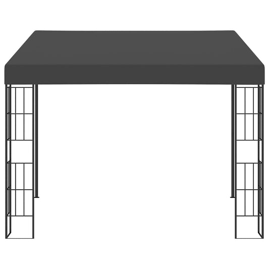 Gazebo a Parete 3x3 m Antracite in Tessuto