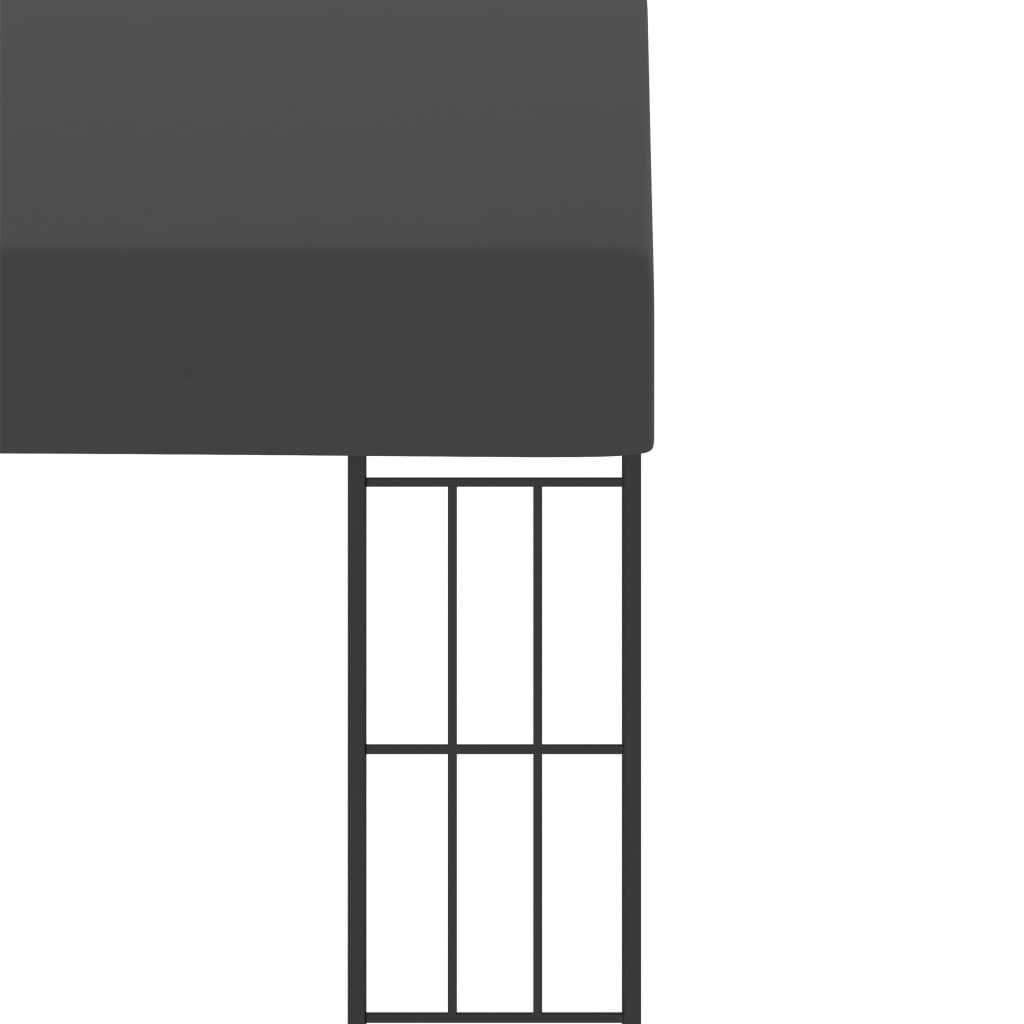 Gazebo a Parete 3x3 m Antracite in Tessuto | homemem39