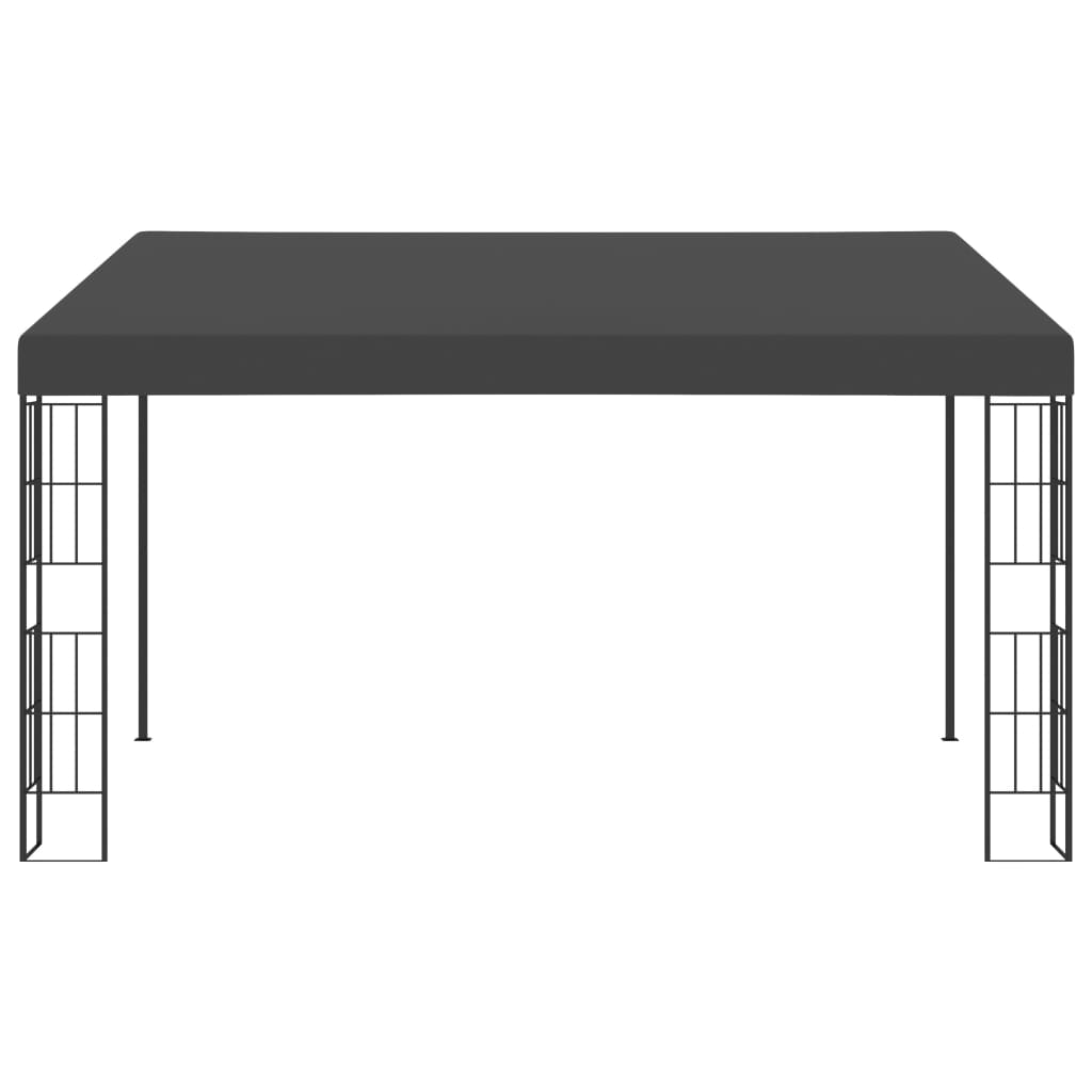 Gazebo a Parete 3x4 m Antracite in Tessuto | homemem39