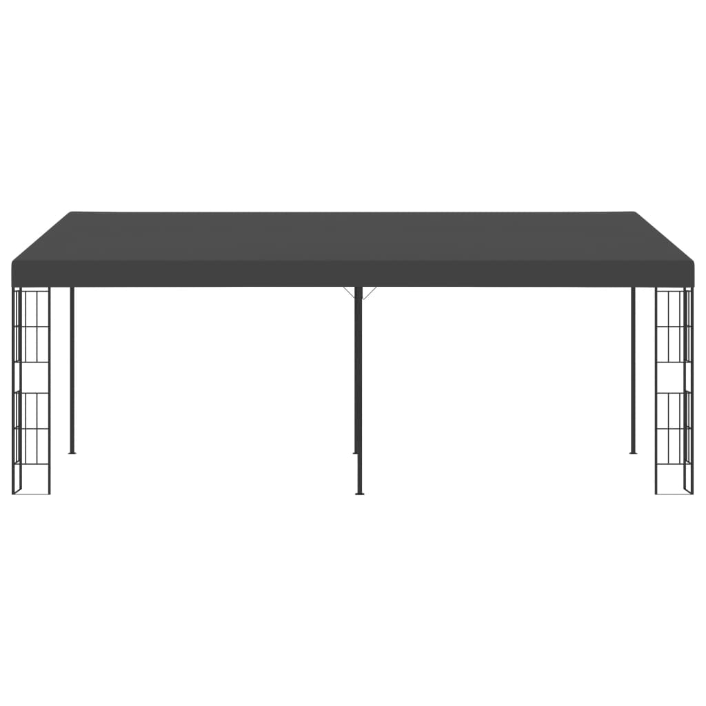 Gazebo a Parete 3x6 m Antracite in Tessuto | homemem39