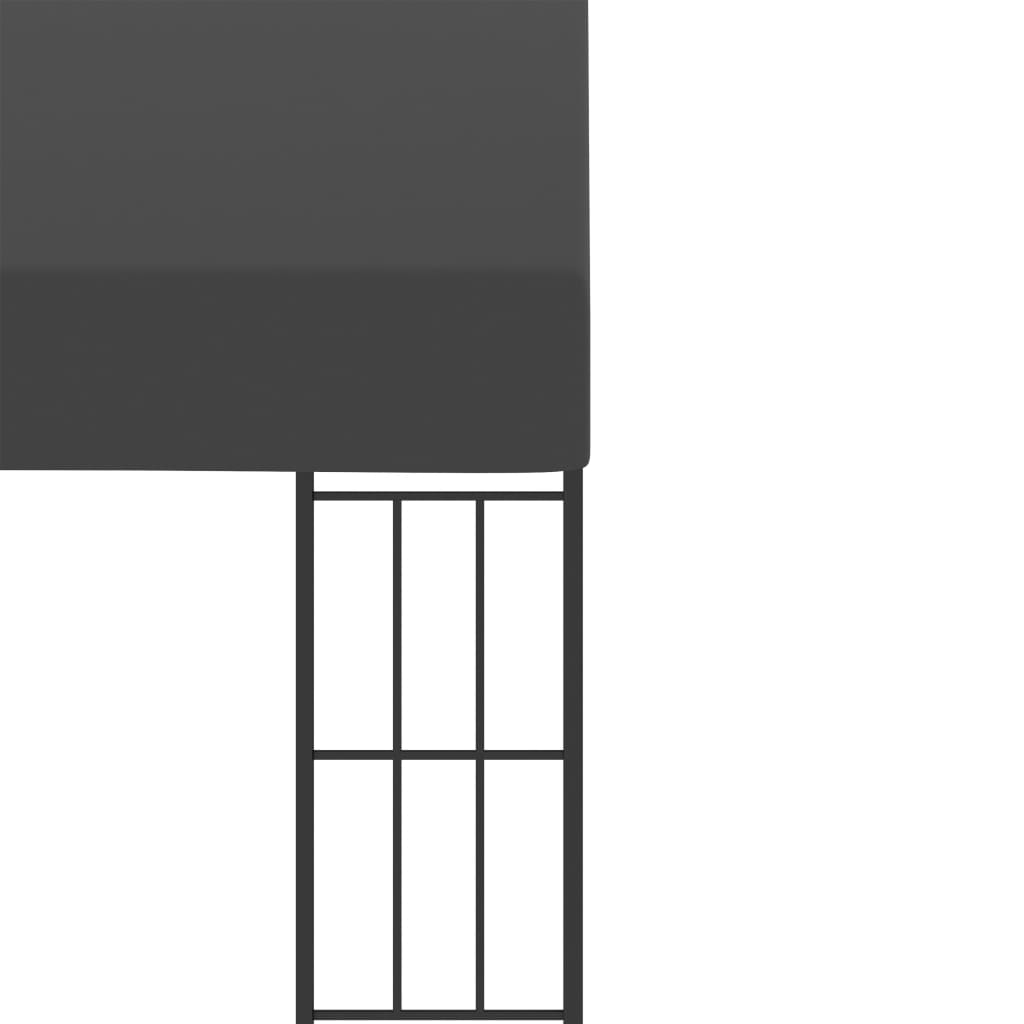 Gazebo a Parete 3x6 m Antracite in Tessuto | homemem39