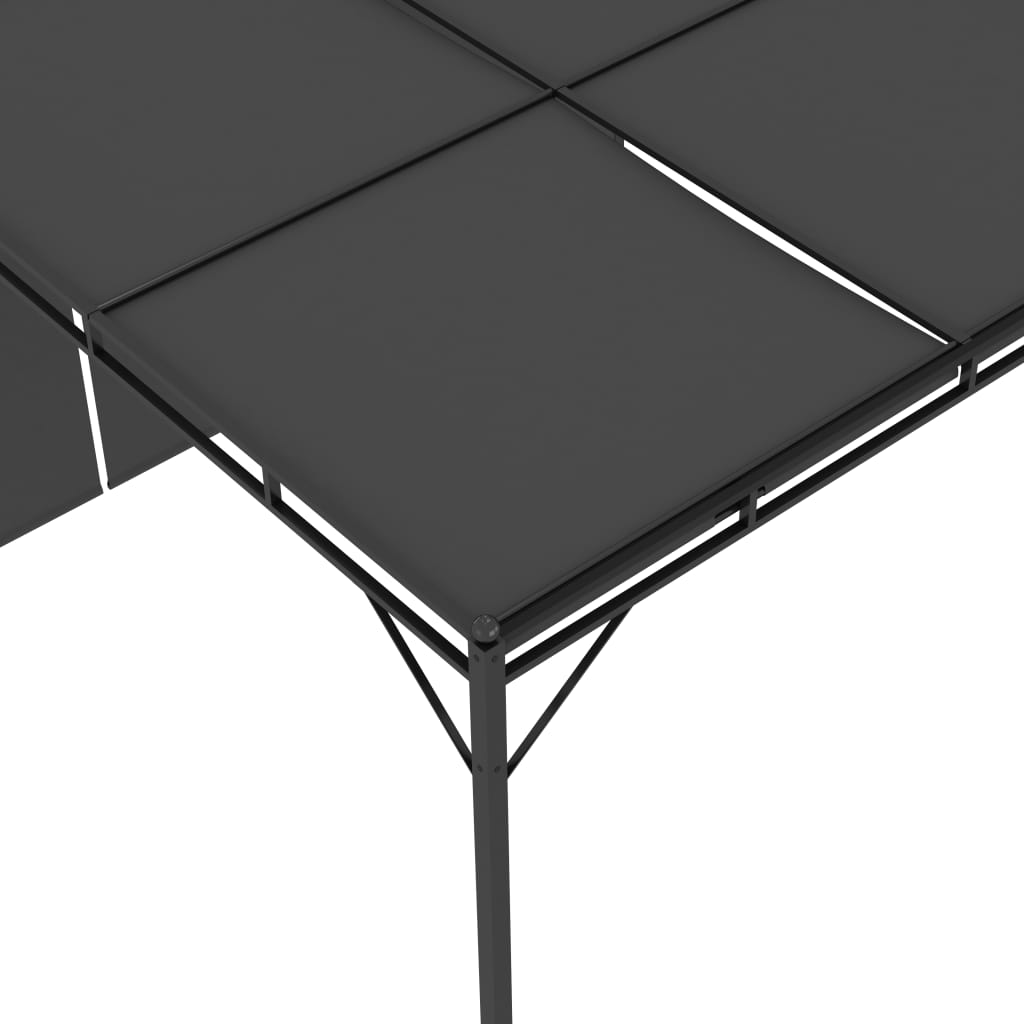 Gazebo da Giardino con Tenda Laterale 4x3x2,25 m Antracite | homemem39