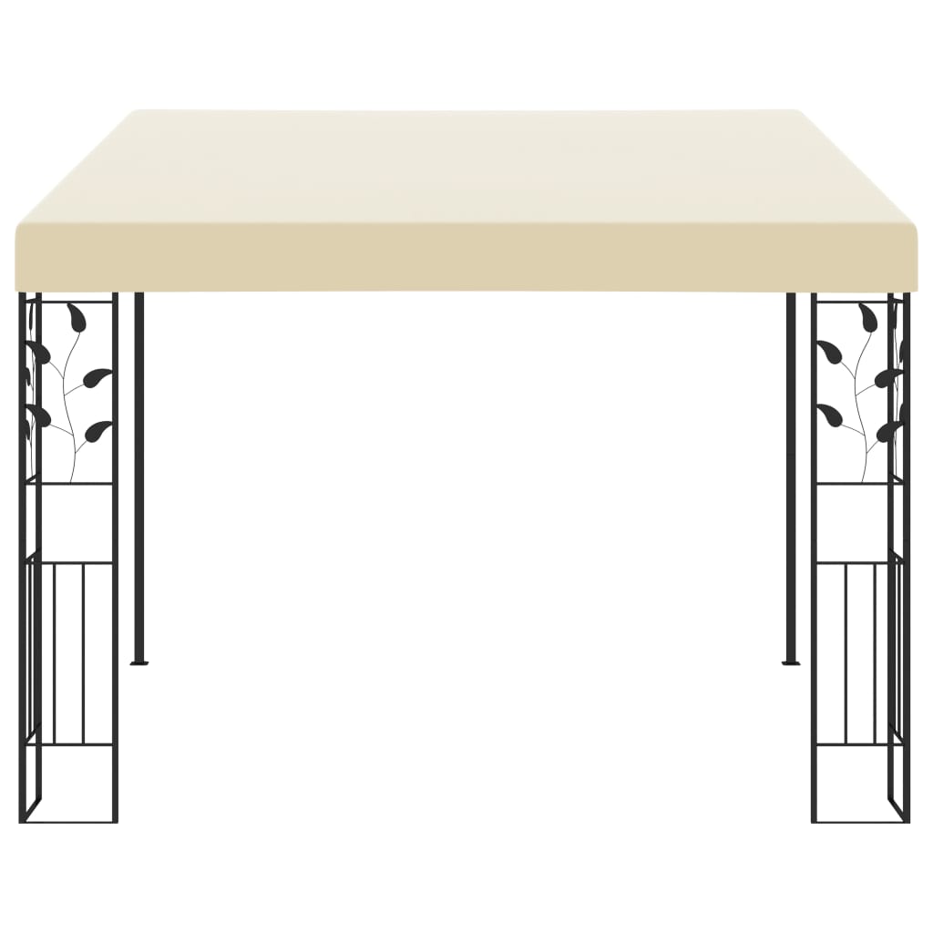 Gazebo a Parete 3x3x2,5 m Crema | homemem39