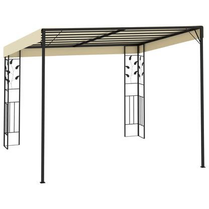 Gazebo a Parete 3x3x2,5 m Crema | homemem39