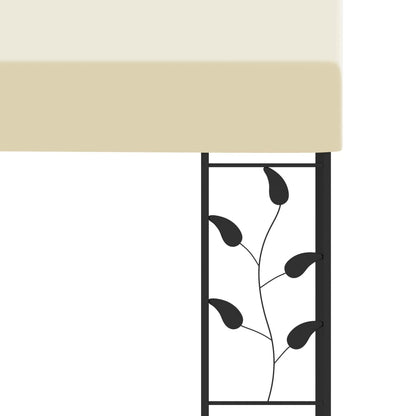 Gazebo a Parete 3x3x2,5 m Crema | homemem39