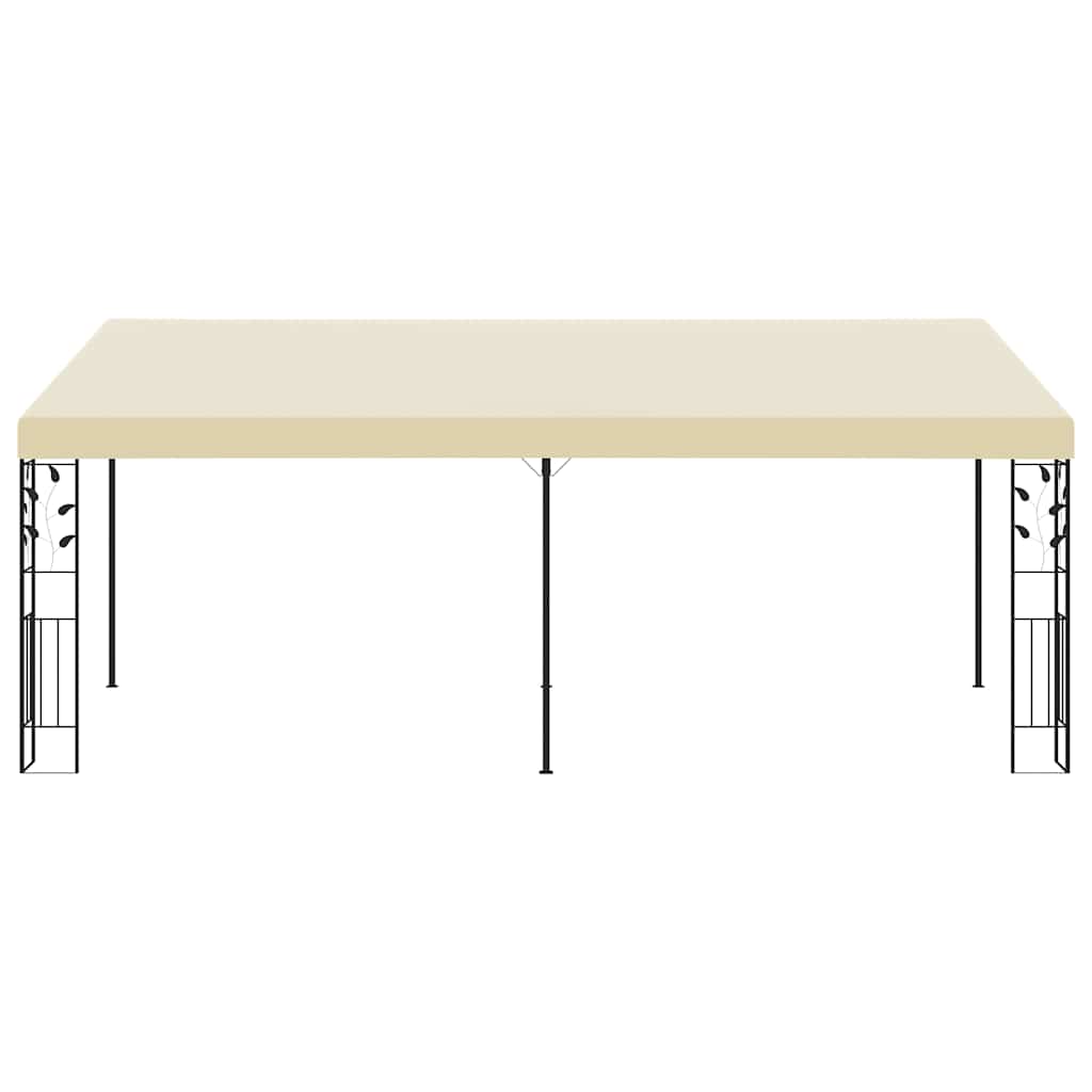 Gazebo a Parete 6x3x2,5 m Crema | homemem39
