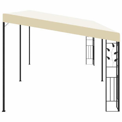 Gazebo a Parete 6x3x2,5 m Crema | homemem39