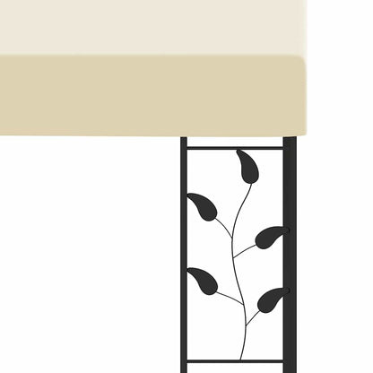 Gazebo a Parete 6x3x2,5 m Crema | homemem39