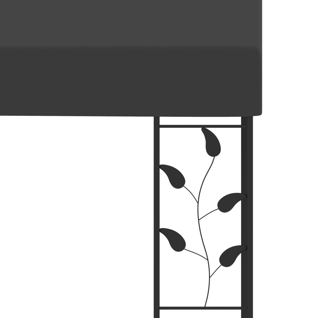 Gazebo a Parete 3x3x2,5 m Antracite | homemem39