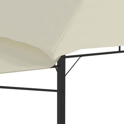 Gazebo con Tetto Doppio Estendibile 3x3x2,75 m Crema 180 g/m² | homemem39