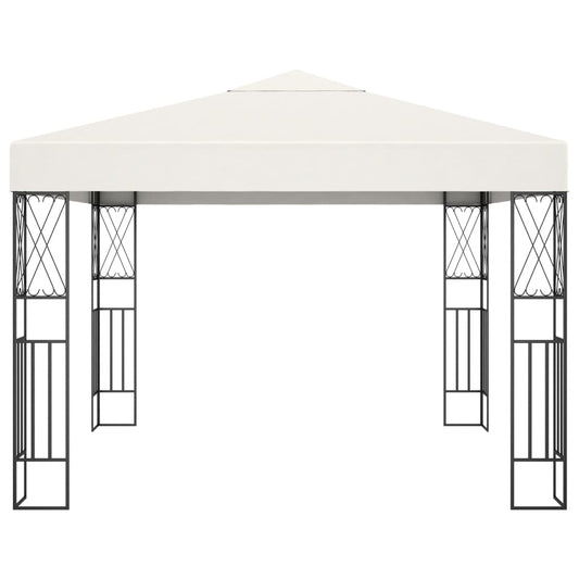Gazebo 3x3 m Crema in Tessuto | homemem39