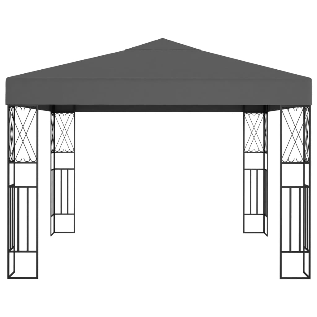 Gazebo 3x3 m Antracite in Tessuto | homemem39