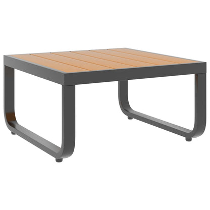 Set Divano da Giardino 4 pz ad Angolo Cuscini in Alluminio WPC | homemem39