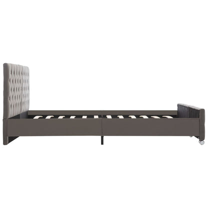 Giroletto Grigio in Velluto 180x200 cm | homemem39