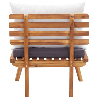 Set Divani da Giardino 4 pz con Cuscini in Massello di Acacia - homemem39