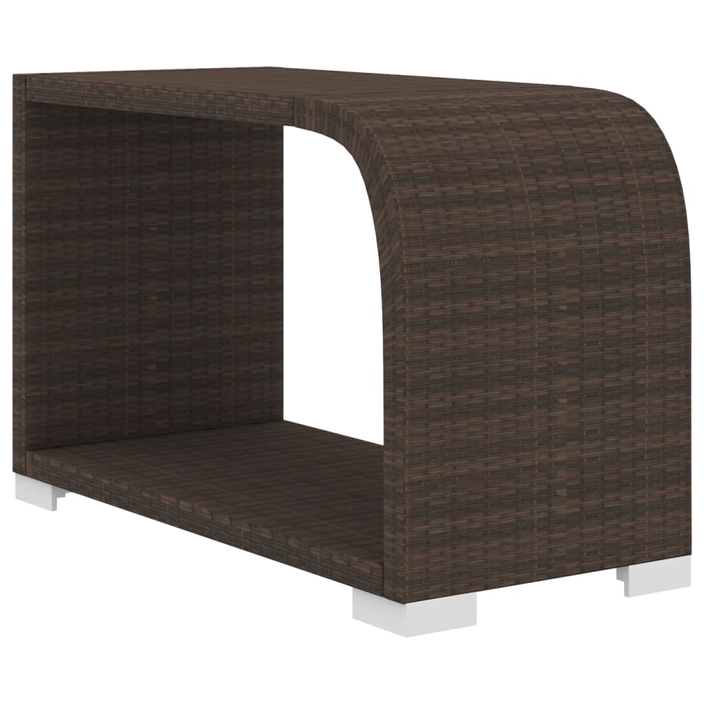 Set Divani da Giardino 10 pz con Cuscini in Polyrattan Marrone | homemem39