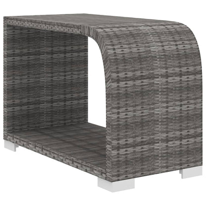 Set Divani da Giardino 10 pz con Cuscini in Polyrattan Grigio | homemem39