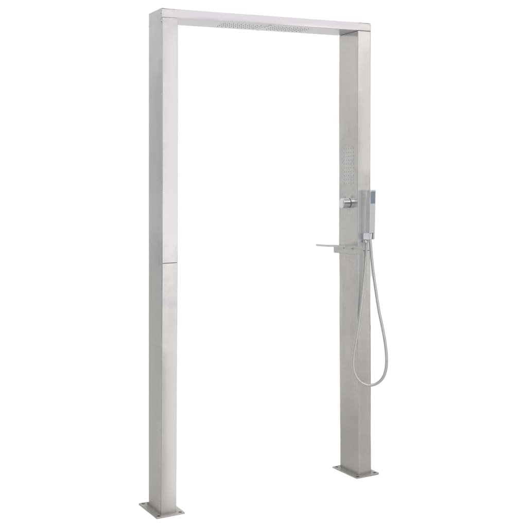 Doccia da Giardino in Acciaio Inox a Doppio Getto