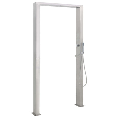 Doccia da Giardino in Acciaio Inox a Doppio Getto