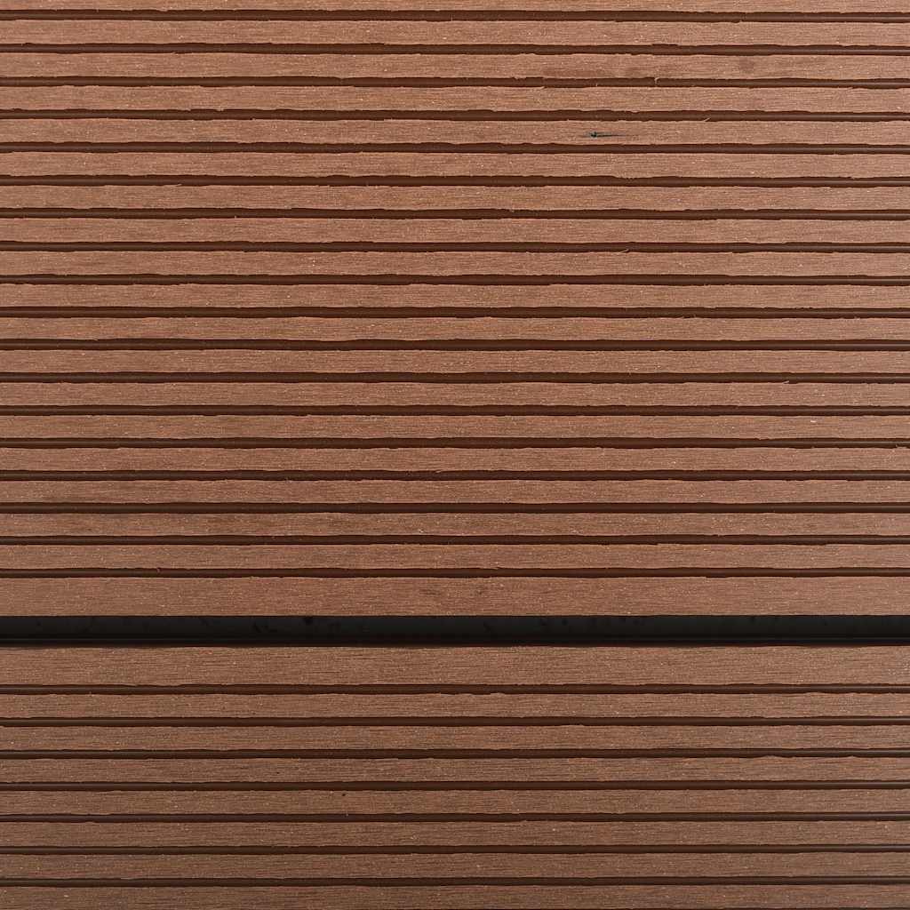 Piatto Doccia da Esterni in Acciaio Inox WPC 110x62 cm Marrone | homemem39