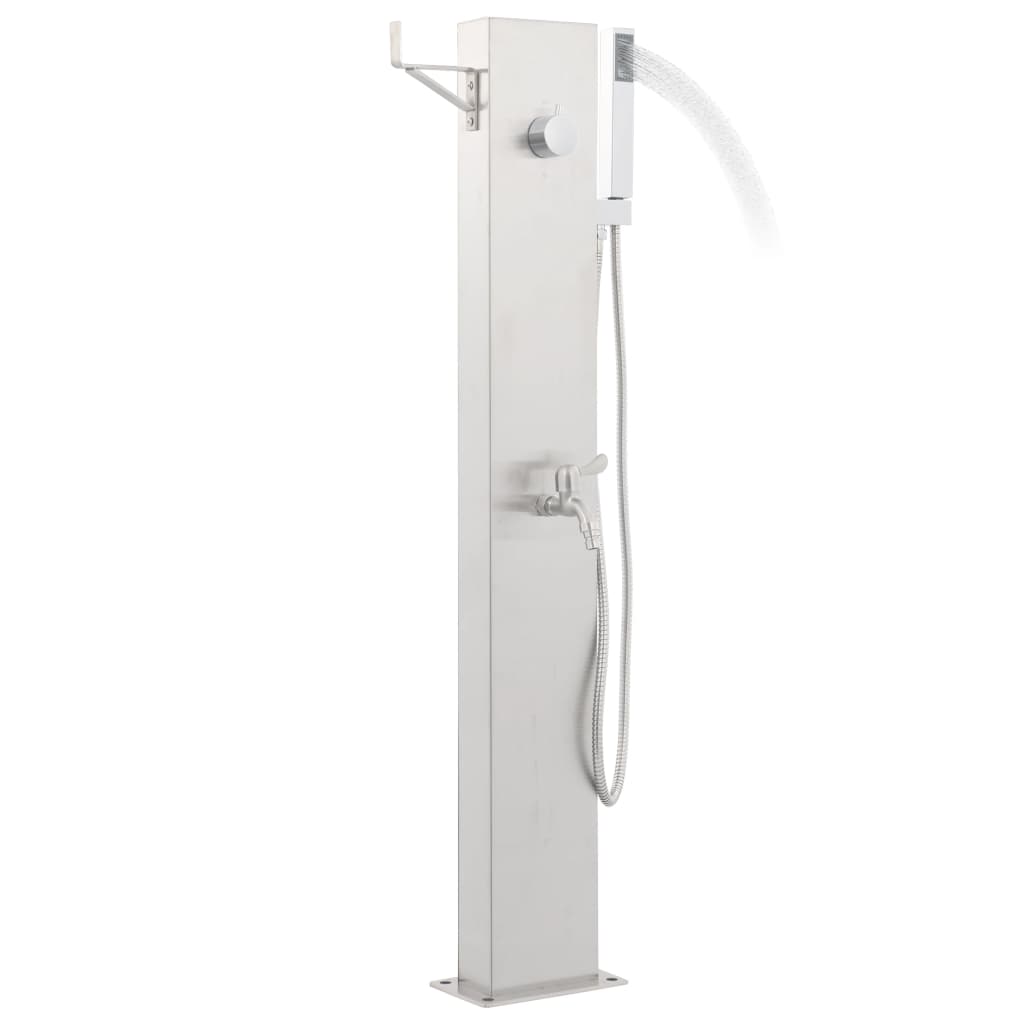 Rubinetteria per Doccia da Giardino 110 cm in Acciaio inox - homemem39