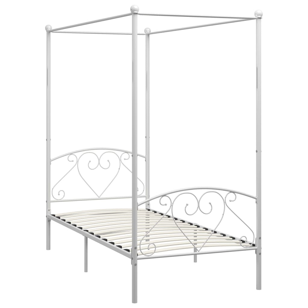 Giroletto Baldacchino senza Materasso Bianco 120x200 cm Metallo | homemem39