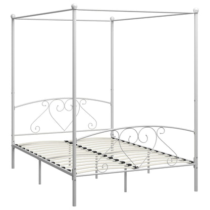 Giroletto Baldacchino senza Materasso Bianco 140x200 cm Metallo | homemem39