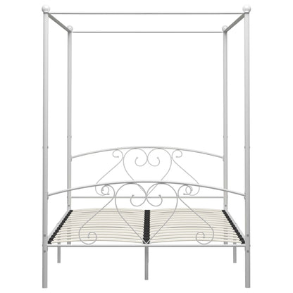 Giroletto Baldacchino senza Materasso Bianco 140x200 cm Metallo | homemem39