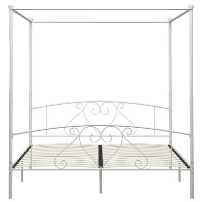 Giroletto Baldacchino senza Materasso Bianco 180x200 cm Metallo | homemem39