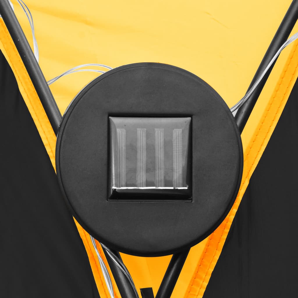 Tenda per Feste con LED e 4 Pareti 3,6x3,6x2,3 m Gialla - homemem39